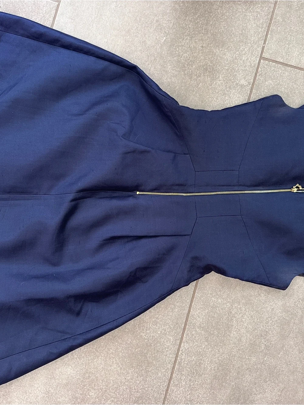 kate spade Navy Fit-and-Flare Midi Dress